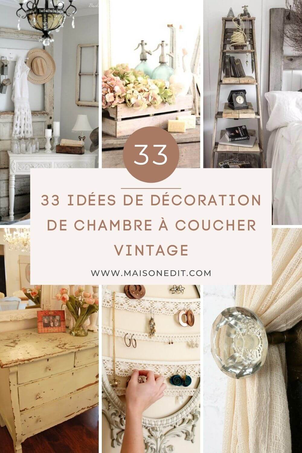 33 idées de décoration de chambre à coucher vintage